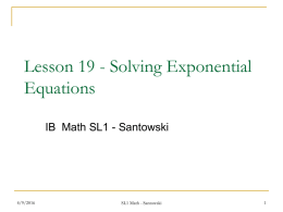 Link to ppt Lesson Notes - Mr Santowski`s Math Page