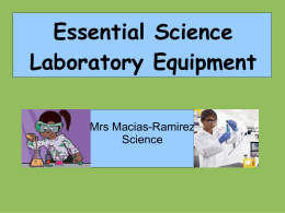 Essential Science Laboratory Equipment PowerPoint