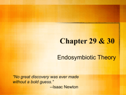 Endosymbiotic Theory