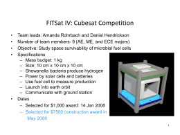 FITSat IV: Cubesat Competition
