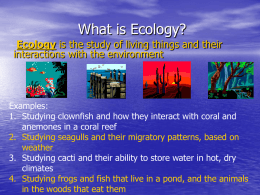 Aim: What is Ecology