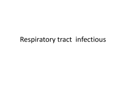 Respiratory Tract Infection