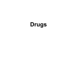 Drugs IGCSE Syllabus