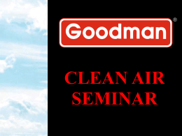 Goodman Duct Mounted Air Cleaners
