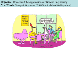 Application of Genetic Engineering