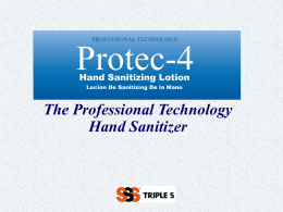 Protec-4 The Professional Technology Hand Sanitizer