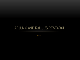 Arjuns and Rahuls Research Presentation