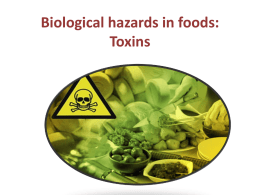 Biological hazards in foods: mycotoxins * aflatoxins