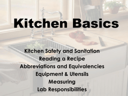Kitchen Safety PowerPoint 2013