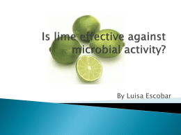 Is lime effective against microbial activity?