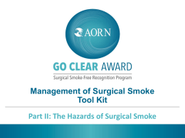 Part II: Hazards of Surgical Smoke
