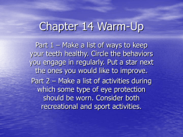 Chapter 14 Warm-Up