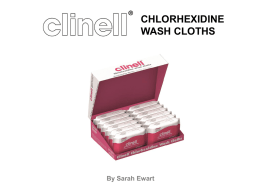 Chlorhexidine Wash Cloths