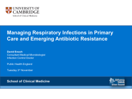 Managing respiratory infections in primary care and emerging