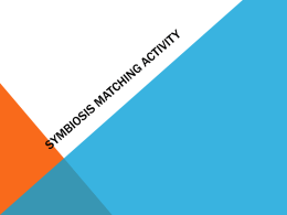 Symbiosis matching Activity