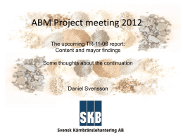 ABM Project meeting 2010