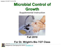 SI PPT: Control of Microbial cell growth