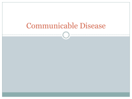 Communicable Disease - Parma Middle School