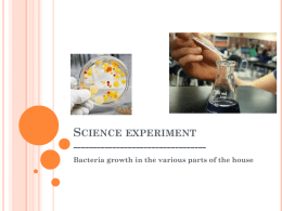 Science experiment ---------------------------------