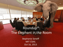 Glyphosate: The Elephant in the Room