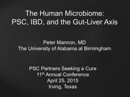 PSC, IBD, and the Gut Microbiome