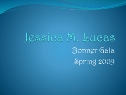 Jessica M. Lucas - Bonner Network Wiki.