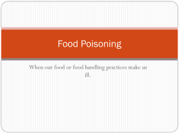 Food Poisoning - FoodSolutions