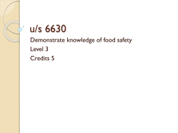 Food Safety - us6630.ppsx