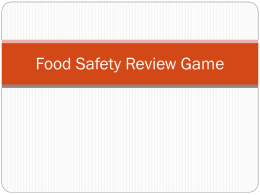 Food Safety Review Game