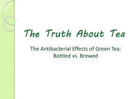The Truth About the Tea - NDsciencefair