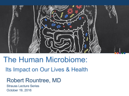 Supporting the Microbiome - University of Colorado Denver