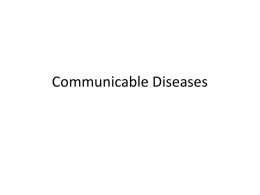 Communicable Diseasesx