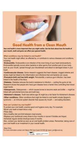 Good Health from a Clean Mouth