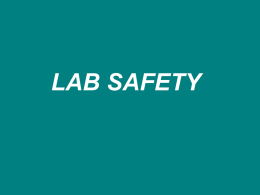 Lab Safety and Sterile