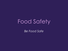 Food Safety - Lawrence County High School