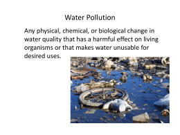 Water Pollution - Mullane Science