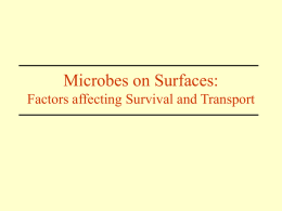 Environmental Factors Influencing Survival or Proliferation Infectious