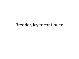 Breeder, layer continued