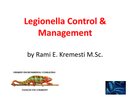 Legionella control