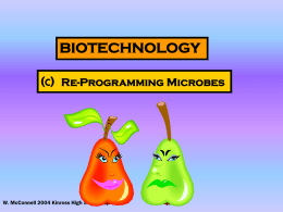 Reprogramming Microbes Presentation
