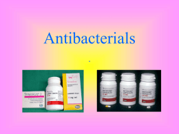 Option D6 Antibacterials