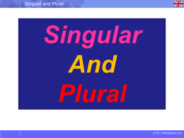 Singular And Plural - Albert
