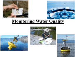 Monitoring Water Quality