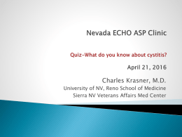 Nevada ECHO ASP Clinic Quiz-What do you know about cystitis?