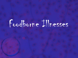 Contracting a Foodborne Illness
