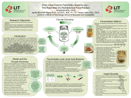 the Road Map of a Nutraceutical Food