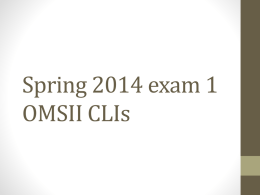 Fall exam 2 MSII CLIs - lshstudentresources.com