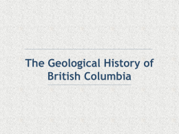 Geology of British Columbia and Vancouver Island