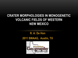 Crater Morphologies