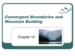 mountains ch 14 convergent boundaries